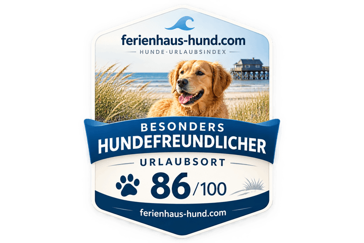 Büsum: besonders hundefreundlicher Urlaubsort, 86 von 100 Punkten