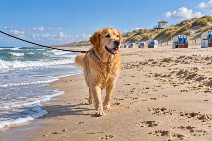 Illustration: Hundestrand Nord am Campingplatz